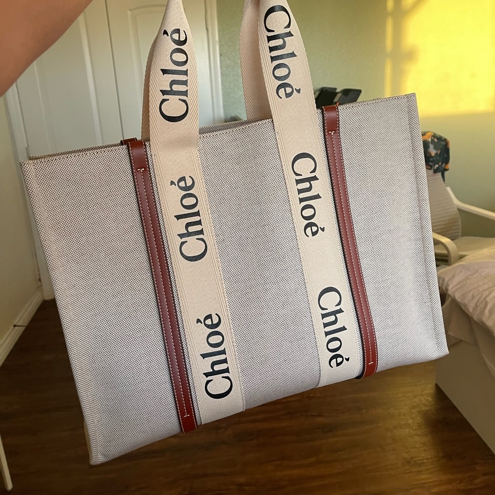 Chloe large woody tote bag